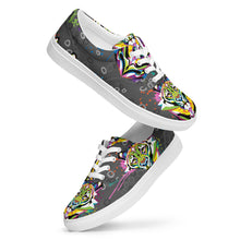 Load image into Gallery viewer, Rainbow Roar - Women’s lace-up canvas shoes