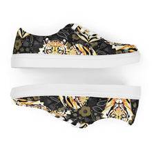 Load image into Gallery viewer, Tiger in the Garden - Women’s lace-up canvas shoes