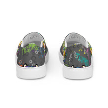 Load image into Gallery viewer, Rainbow Roar - Women’s slip-on canvas shoes