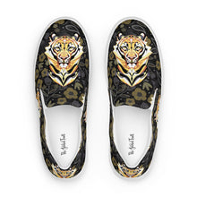 Load image into Gallery viewer, Tiger in the Garden - Women’s slip-on canvas shoes