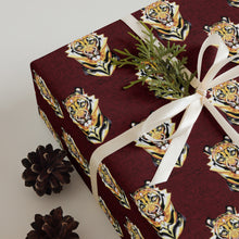 Load image into Gallery viewer, Maroon Tiger - Wrapping paper sheets