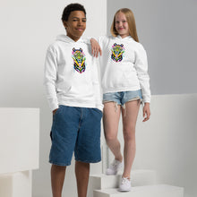 Load image into Gallery viewer, Rainbow Roar - Youth heavy blend hoodie