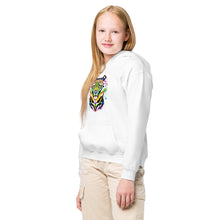 Load image into Gallery viewer, Rainbow Roar - Youth heavy blend hoodie