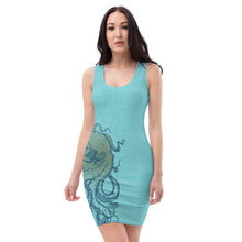 Load image into Gallery viewer, Ocean Blue Octopus - Body Con Dress