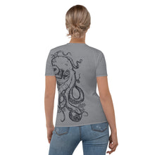 Load image into Gallery viewer, Polar Blue Octopus Sketch - APO Women's T-shirt