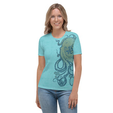 Load image into Gallery viewer, Ocean Blue Octopus - APO Women's T-shirt