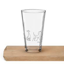 Load image into Gallery viewer, Long Walks and Wet Noses - Shaker pint glass