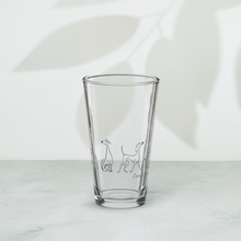 Load image into Gallery viewer, Long Walks and Wet Noses - Shaker pint glass