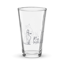 Load image into Gallery viewer, Long Walks and Wet Noses - Shaker pint glass