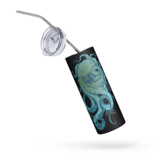 Load image into Gallery viewer, Ocean Blue Octopus - Stainless steel tumbler - 2 color options