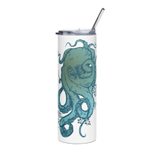 Load image into Gallery viewer, Ocean Blue Octopus - Stainless steel tumbler - 2 color options