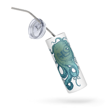 Load image into Gallery viewer, Ocean Blue Octopus - Stainless steel tumbler - 2 color options