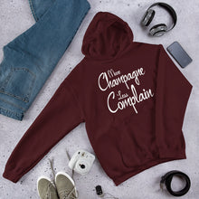 Load image into Gallery viewer, More Champagne Less Complain - White Graphic - Hoodie