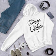 Load image into Gallery viewer, More Champagne Less Complain - Black Graphic - Hoodie