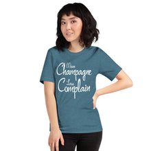 Load image into Gallery viewer, More Champagne Less Complain - White Graphic - T-Shirt