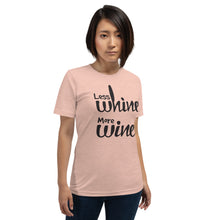 Load image into Gallery viewer, Less Whine More Wine - Black Graphic - T-Shirt