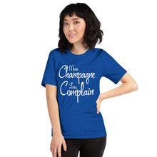 Load image into Gallery viewer, More Champagne Less Complain - White Graphic - T-Shirt