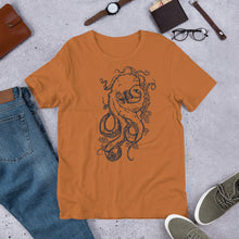 Load image into Gallery viewer, Polar Blue Octopus sketch - Unisex T-shirt