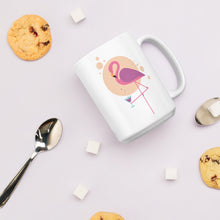 Load image into Gallery viewer, Flamingo Cocktail - White glossy mug