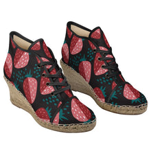 Load image into Gallery viewer, Strawberry - Ladies Wedge Espadrilles
