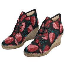 Load image into Gallery viewer, Strawberry - Ladies Wedge Espadrilles
