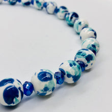 Load image into Gallery viewer, Ceramic Bauble - Dk  Blue -  Necklace
