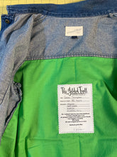 Load image into Gallery viewer, Green Scorpion - Reclaimed Denim Jacket - Wearable Art
