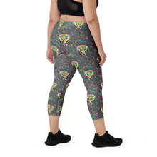 Load image into Gallery viewer, Rainbow Roar - Capri Leggings
