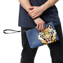 Load image into Gallery viewer, Tiger on Blue - Crossbody bag
