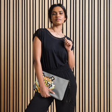 Load image into Gallery viewer, Tiger on Gray - Crossbody bag
