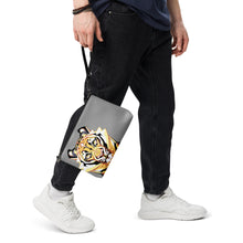 Load image into Gallery viewer, Tiger on Gray - Crossbody bag
