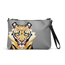 Load image into Gallery viewer, Tiger on Gray - Crossbody bag
