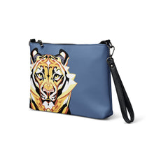 Load image into Gallery viewer, Tiger on Blue - Crossbody bag
