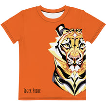Load image into Gallery viewer, Tiger Pride - AOP Team Orange - Kids crew neck t-shirt
