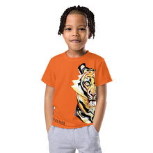 Load image into Gallery viewer, Tiger Pride - AOP Team Orange - Kids crew neck t-shirt
