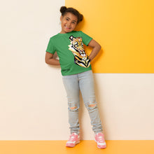 Load image into Gallery viewer, Tiger Pride - AOP Team Green - Kids crew neck t-shirt
