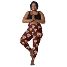 Load image into Gallery viewer, Tiger Maroon - Leggings with pockets - Regular and Plus Size
