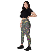 Load image into Gallery viewer, Rainbow Roar - Leggings with pockets - Regular and Plus Size

