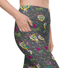 Load image into Gallery viewer, Rainbow Roar - Leggings with pockets - Regular and Plus Size
