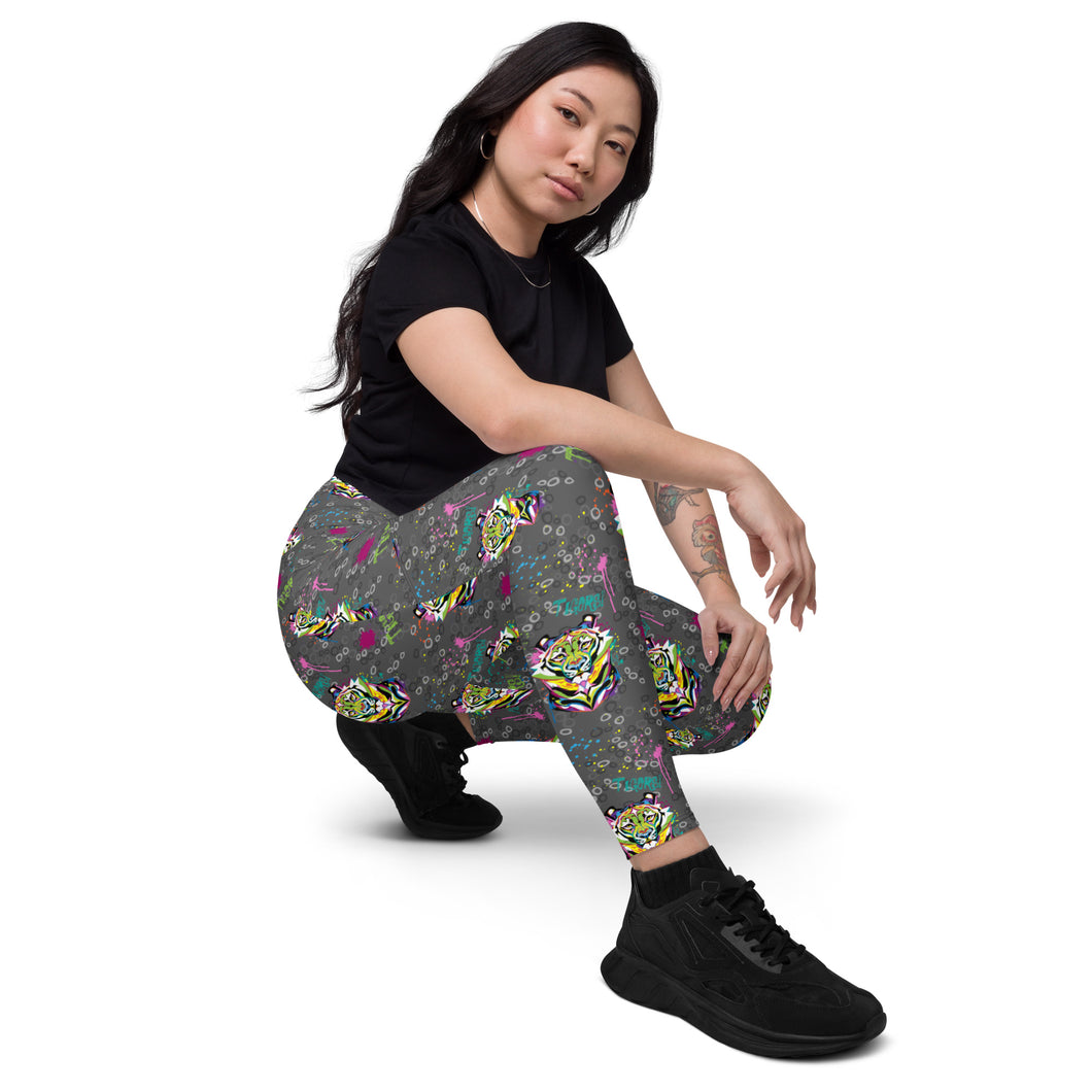 Rainbow Roar - Leggings with pockets - Regular and Plus Size