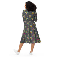 Load image into Gallery viewer, Rainbow Roar -  long sleeve midi dress
