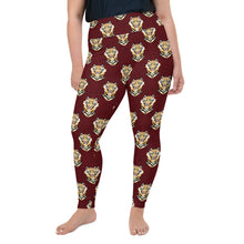 Load image into Gallery viewer, Tiger Maroon - Plus Size Leggings
