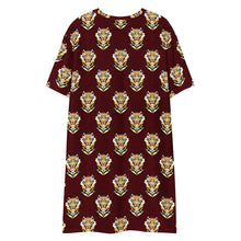Load image into Gallery viewer, Tiger Maroon - T-shirt dress
