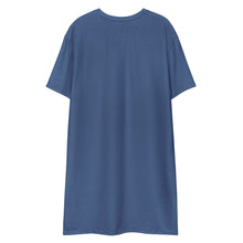 Load image into Gallery viewer, Giant Tiger on blue - T-shirt dress
