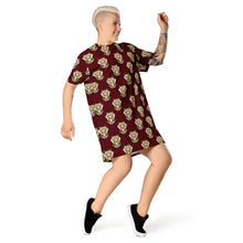 Load image into Gallery viewer, Tiger Maroon - T-shirt dress
