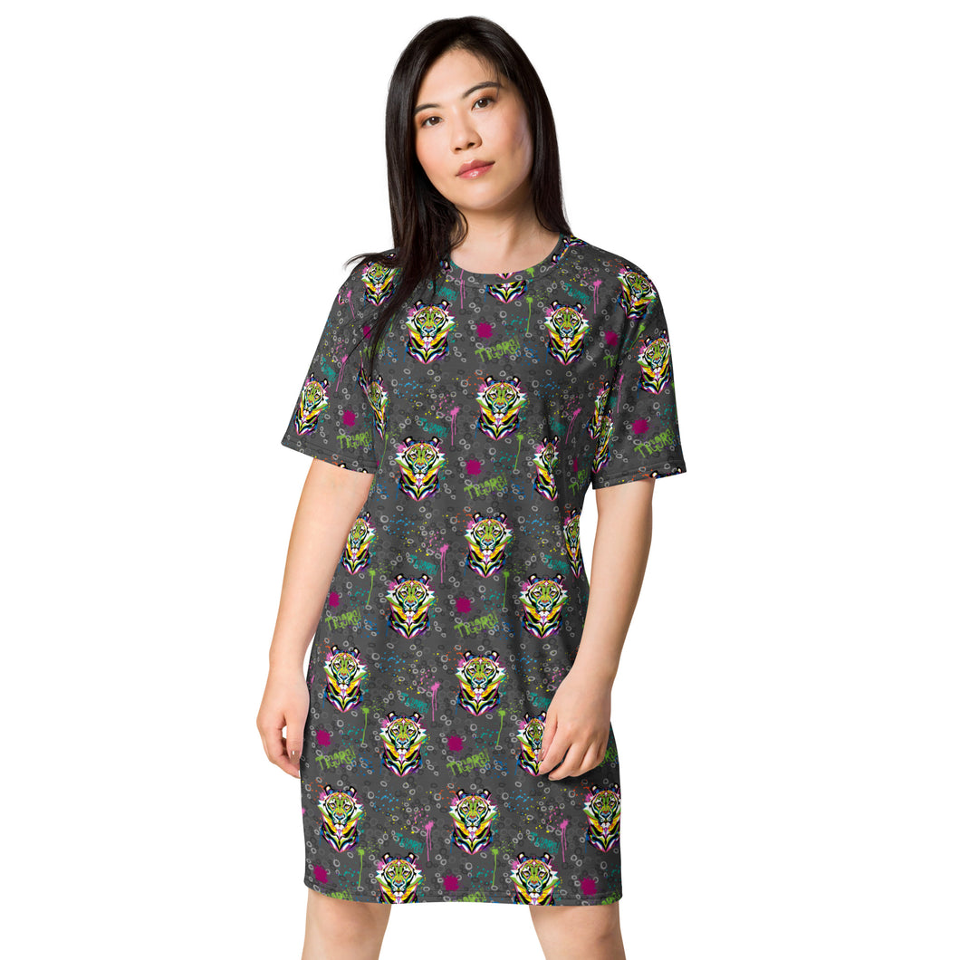 Rainbow Roar - T-shirt dress