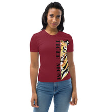 Load image into Gallery viewer, Tiger Mom Maroon - Womens T-shirt
