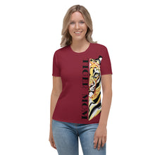 Load image into Gallery viewer, Tiger Mom Maroon - Womens T-shirt
