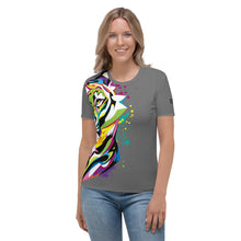 Load image into Gallery viewer, Giant Rainbow Tiger - Women&#39;s T-shirt
