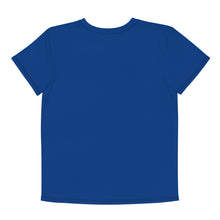Load image into Gallery viewer, Tiger Pride - AOP Team Blue - Youth crew neck t-shirt
